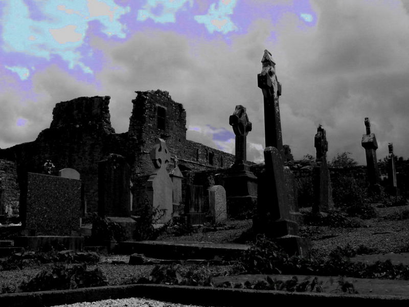 Monastery ruins and graveyard, Cong Co,Mayo