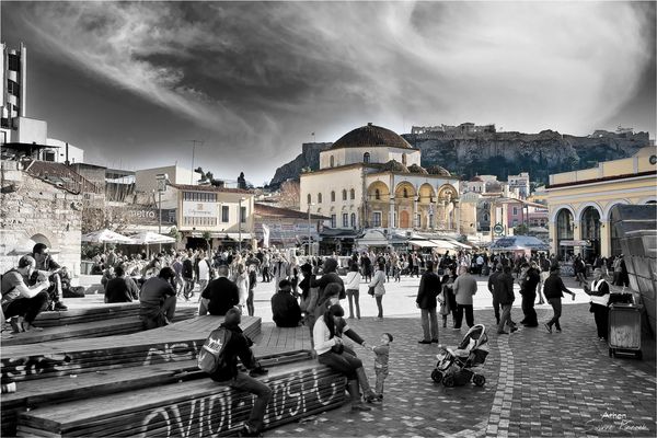 Monastiraki-Platz mit Tzisdarakis Moschee