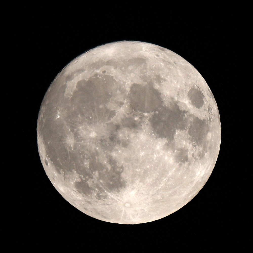 Mond - 85 Minuten nach dem Aufgang