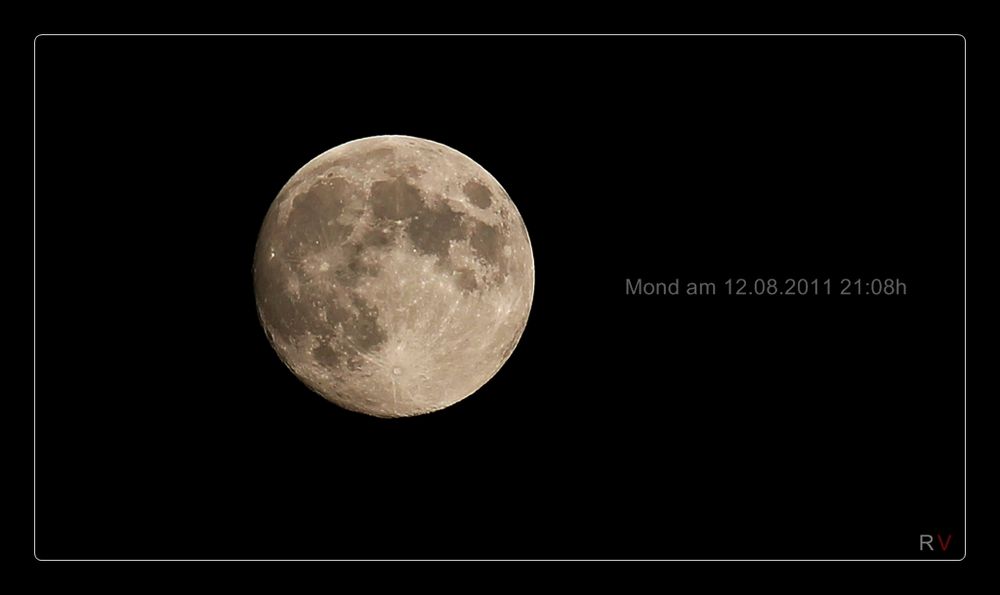 Mond am 12.08.2011