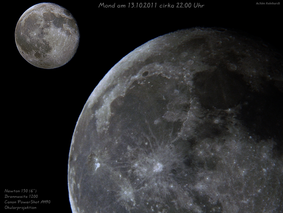 Mond am 13.10.2011 cirka 22:00 Uhr