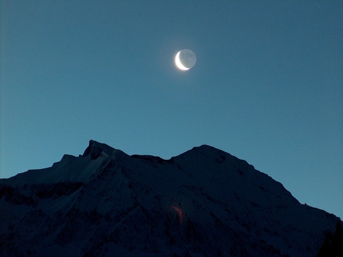 Mond am frühen Morgen...