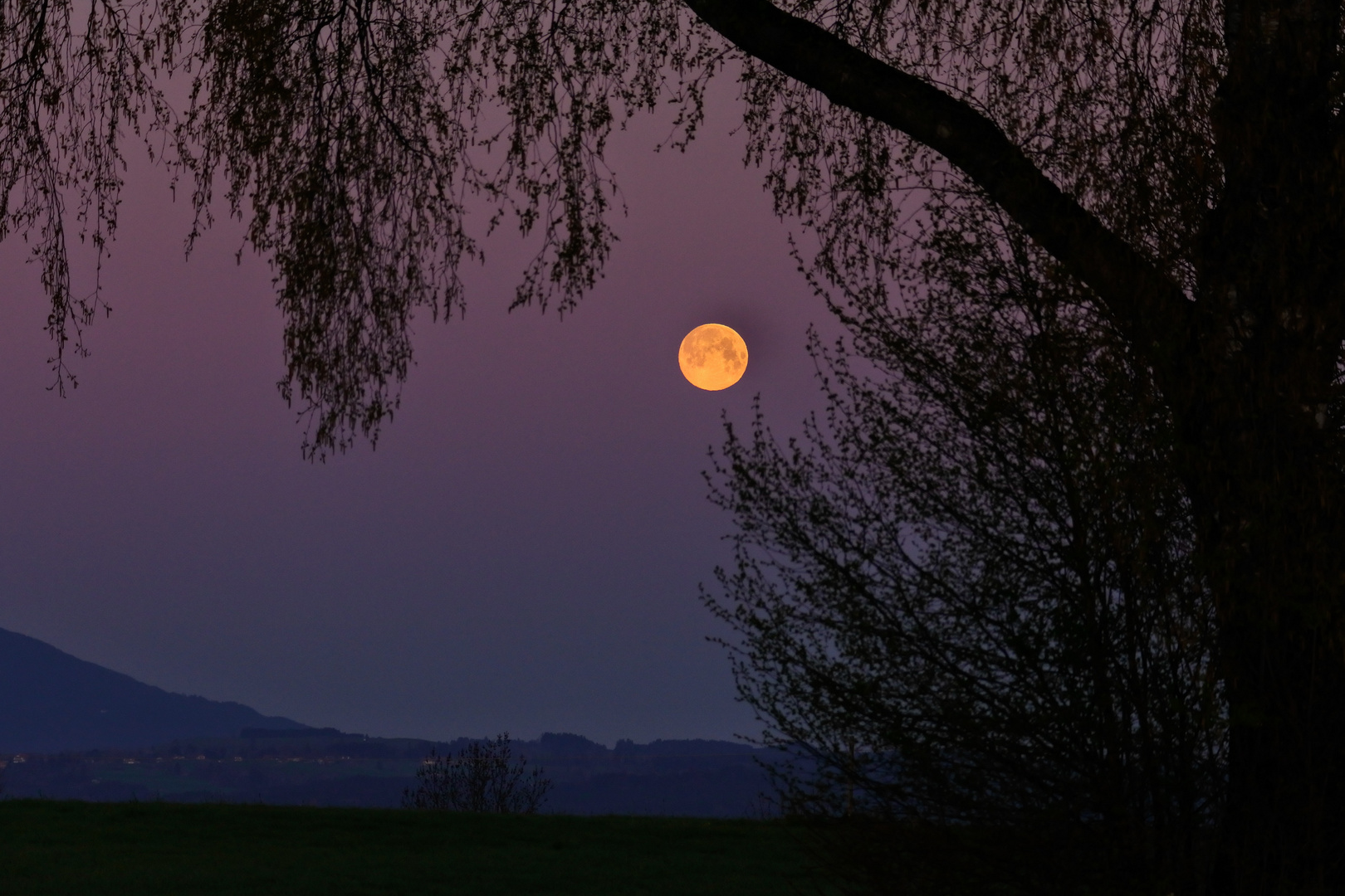 Mond am Morgen