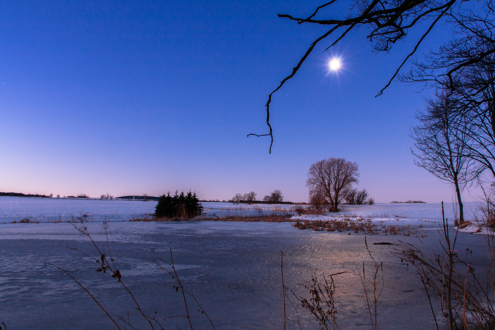 Mond am Morgen