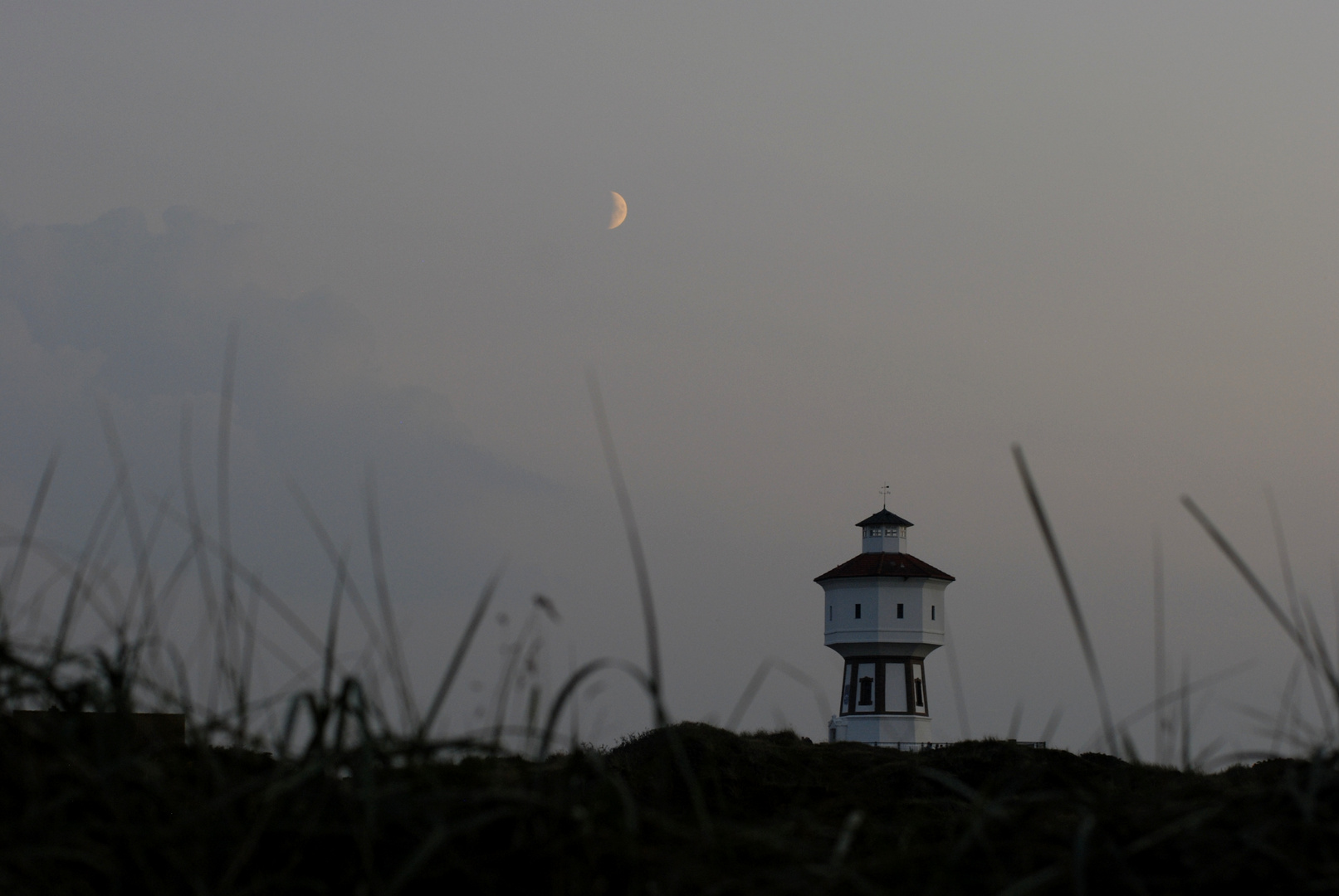 Mond auf Langeoog