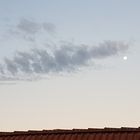 Mond bei Morgendämmerung