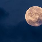 Mond, bei Ritzmannsdorf am Morgen kurz vor 6
