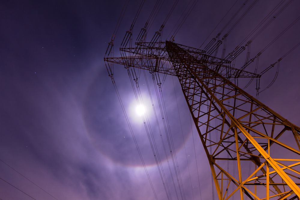 Mond-Halo über Solingen (2)