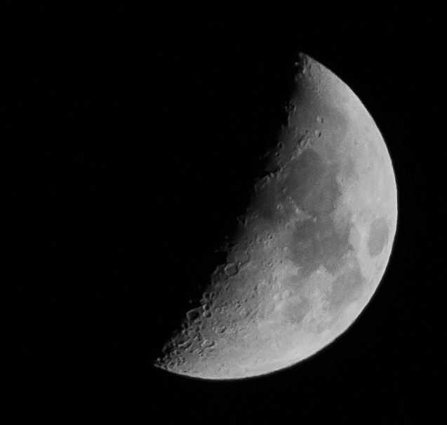 Mond heute Nacht vom Balkon