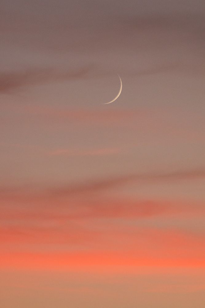 Mond im Abendrot