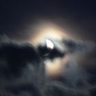 Mond in den Wolken