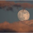 Mond in der Wolkenzange