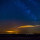 Mond, Mars und Milchstraße