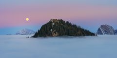 Mond mit Säntis...