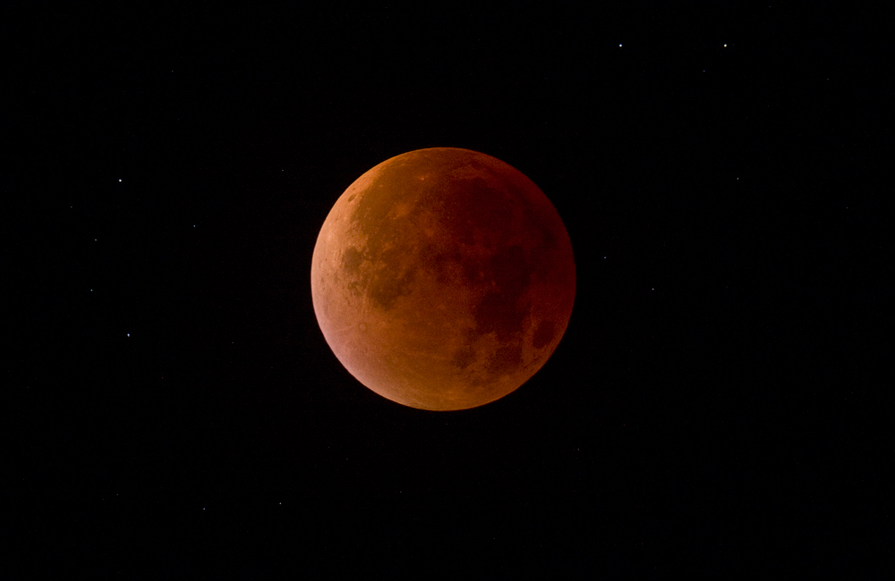 Mond mit Sternen...