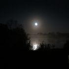 Mond Nebel See