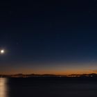 Mond Sonne über Korsika