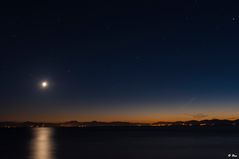 Mond Sonne über Korsika