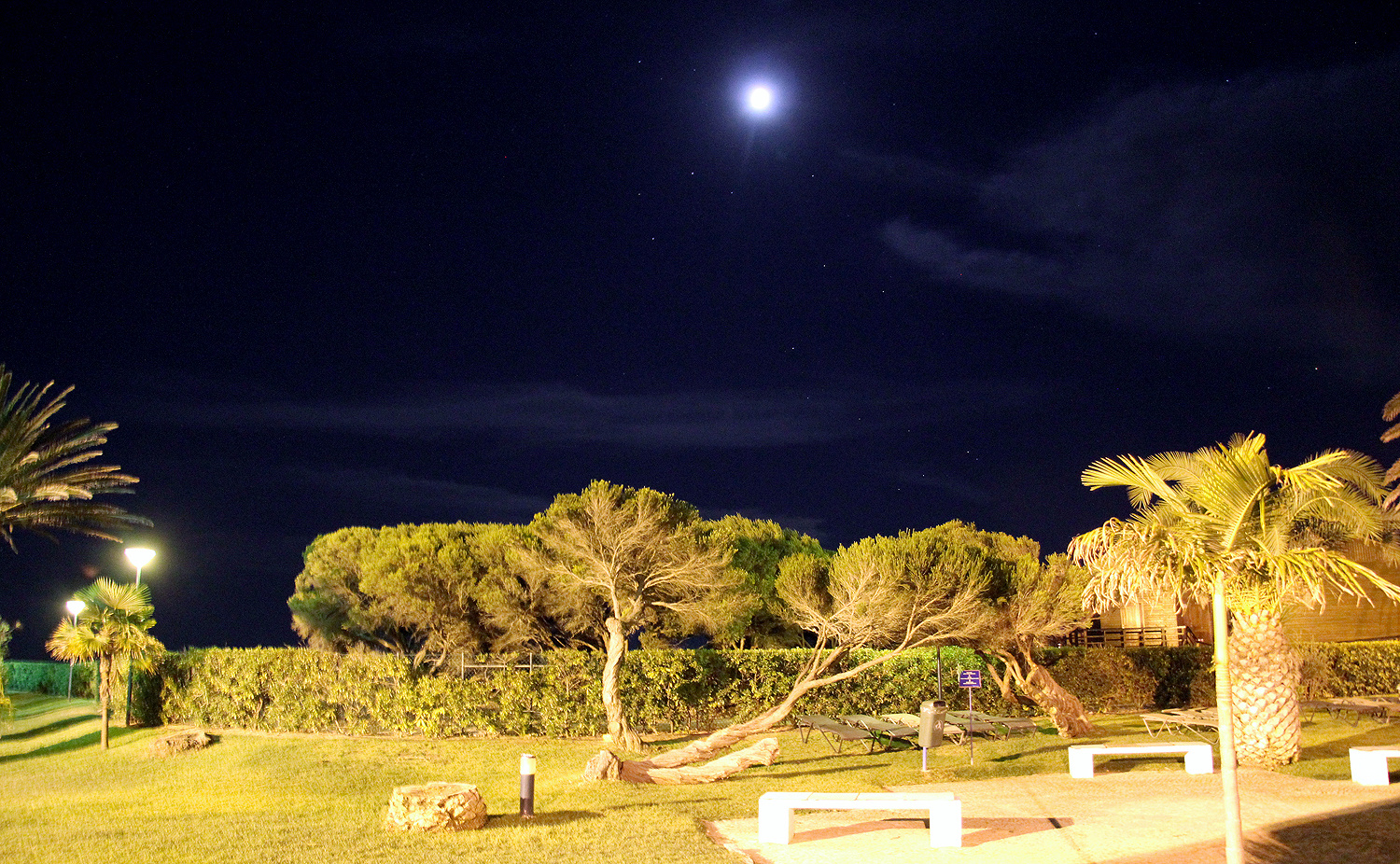 "Mond, Sterne und....Hotelgarten..."