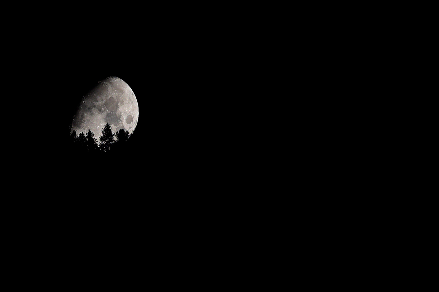 Mond über dem Cima del Bosco