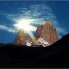 Mond über dem Fitz Roy......................