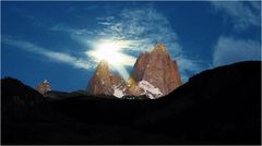 Mond über dem Fitz Roy......................