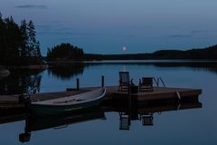 Mond über dem Haapaselkä