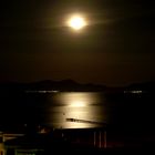 Mond über der Bucht von Alcudia (Mallorca)