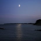 Mond über der Ostsee