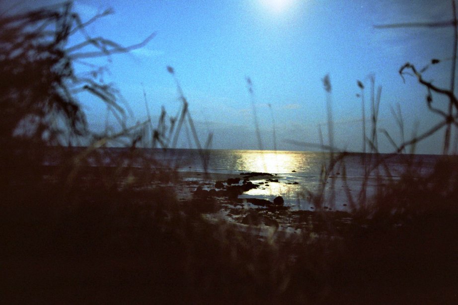 Mond über der Ostsee