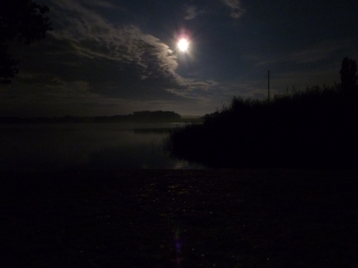 Mond über der Schlei