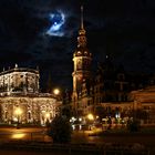 Mond über Dresden