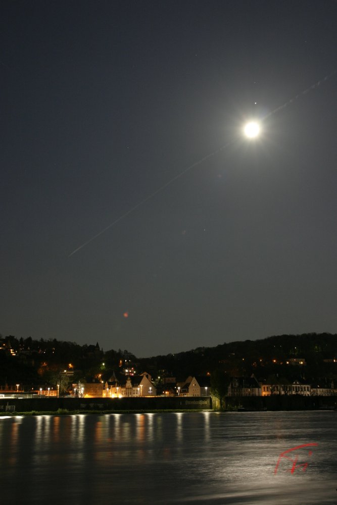 Mond über Ehrenbreitstein