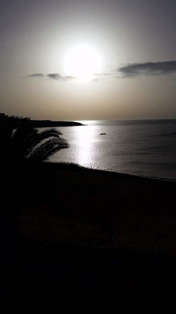 Mond über fuerteventura