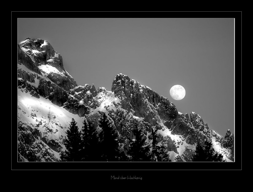 Mond über Hochkönig