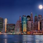 Mond über Manhattan