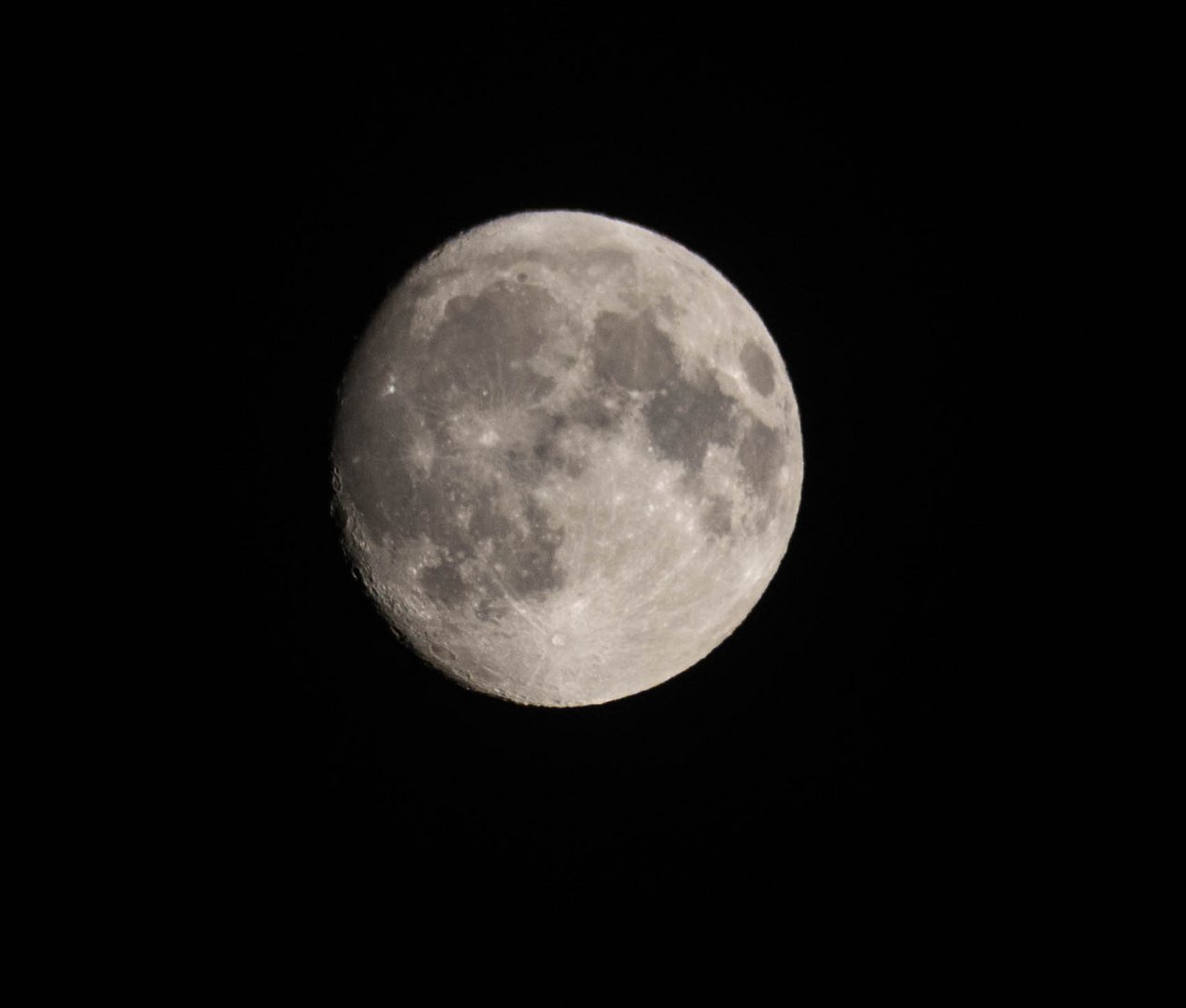 Mond über Norddeutschland