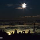 Mond über Villach (Österreich)