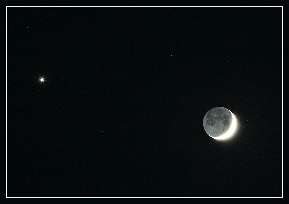 Mond und die Venus