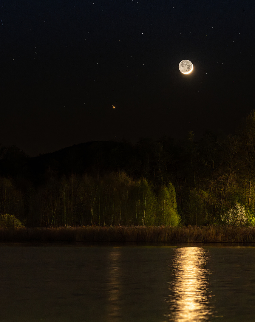 Mond und Jupiter 