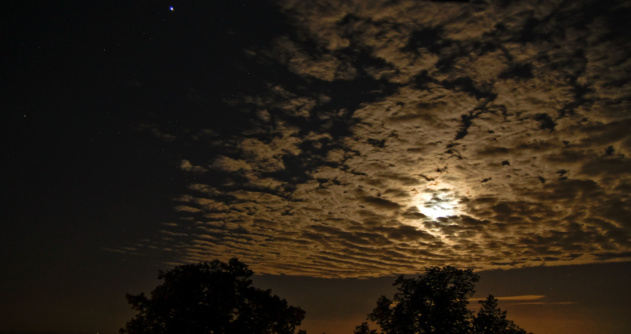 Mond und Jupiter