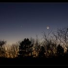 Mond und Jupiter.