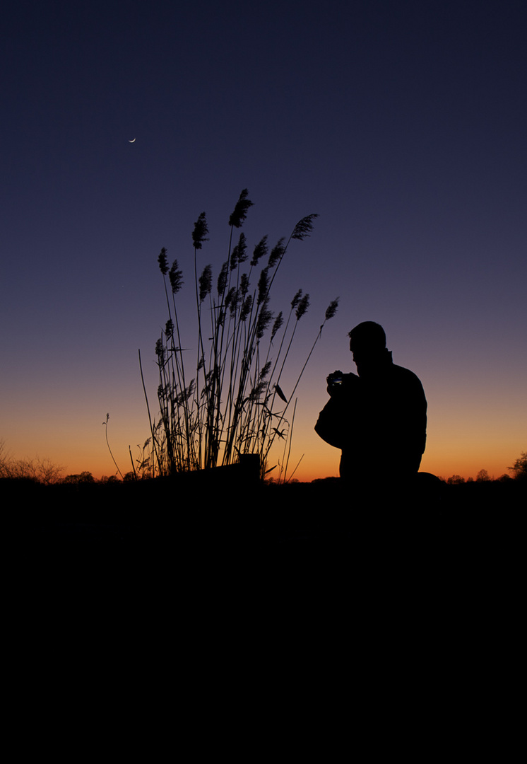 Mond und keine Sterne