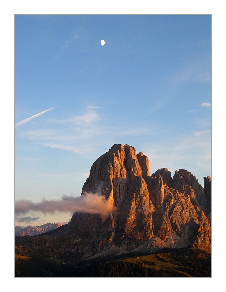 Mond und Langkofel