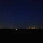 Mond und Mars über Rheinland Pfalz