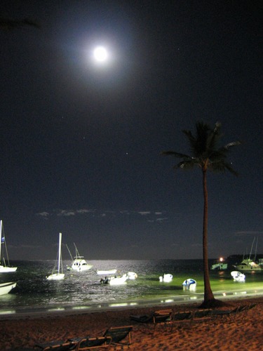 Mond und Meer