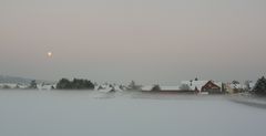 Mond und Nebel über Sachsenhagen #1