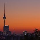 Mond- und Sonnenuntergang