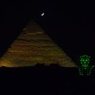 Mond und Sphinx, Gizeh 2011