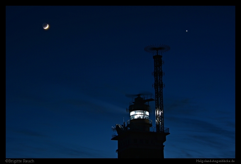 Mond und Venus